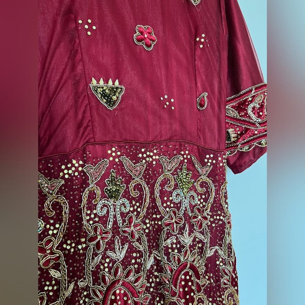 Embroidered Wedding Guest Dress - Picture 12 of 12